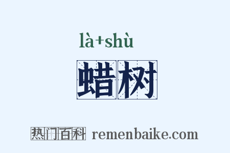 蜡树是什么意思的图片
